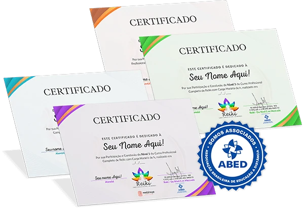 Certificado curso reiki